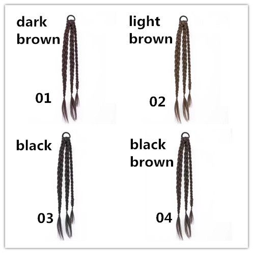 1 Tóc Giả Đuôi Ngựa Dạng Đèn Lồng Nhiều Màu Sắc Vô Hình Dành Cho Bạn Nữ