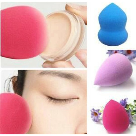 Bông mút tán kem nền hình hồ lô, giọt nước, cắt chéo (giao màu ngẫu nhiên )