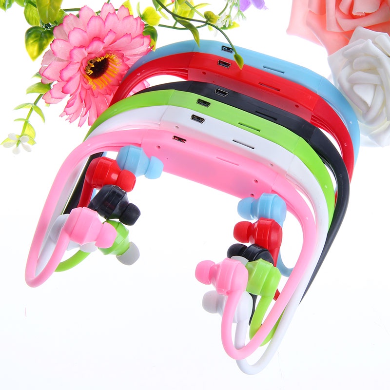 Tai Nghe Nhạc MP3 32GB Có Móc Vành Tai Hỗ Trợ Thẻ Nhớ TF