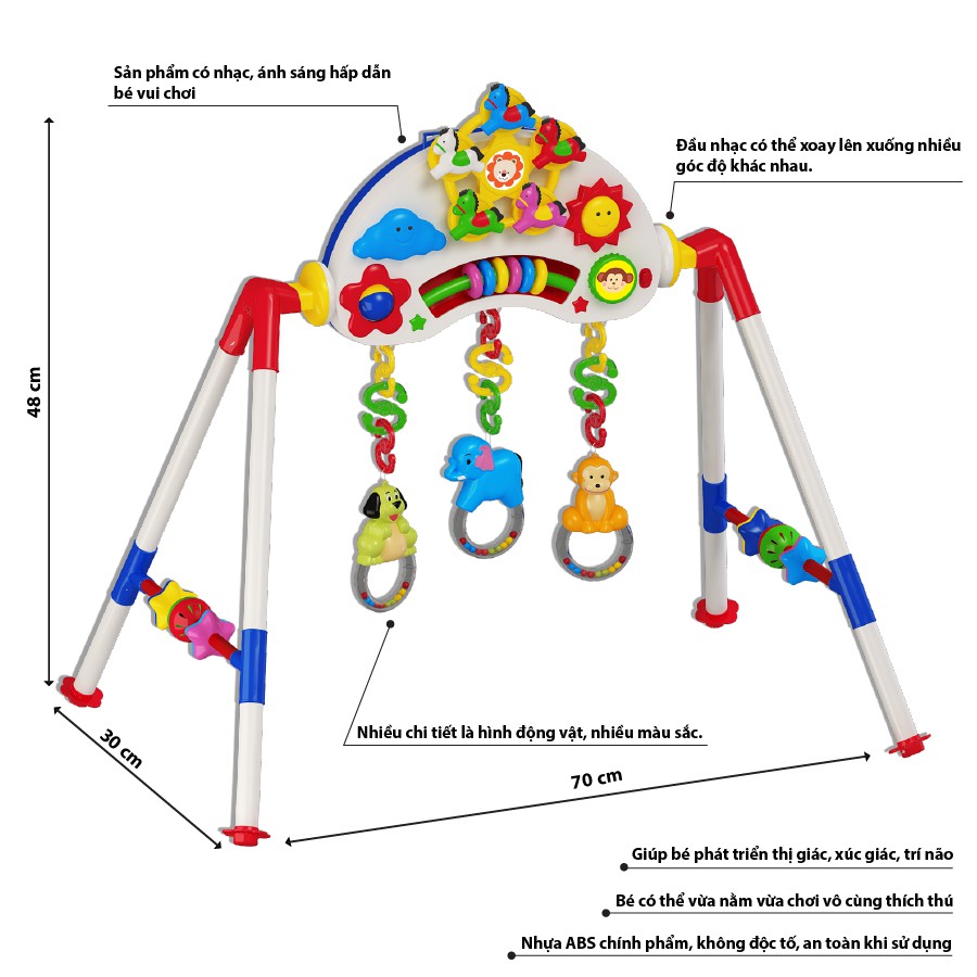 [CHÍNH HÃNG] Kệ Chữ A K.2 [Có nhạc] - M1476-BB9