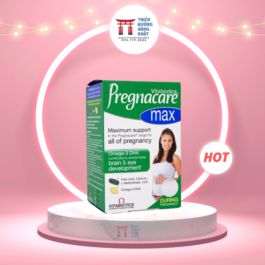 Vitamin bầu Pregnacare Max Anh, viên uống vitamin tổng hợp cho phụ nữ mang thai