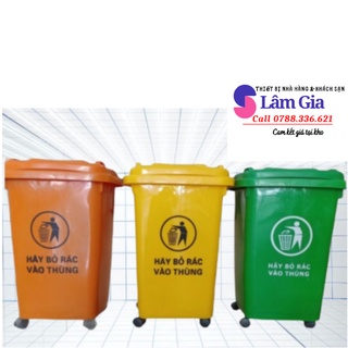 Thùng rác công cộng - thùng công nghiệp 60L