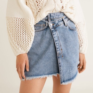 Chân váy Wrap-waist Denim Skirt MnG0 (hình thật ở cuối)