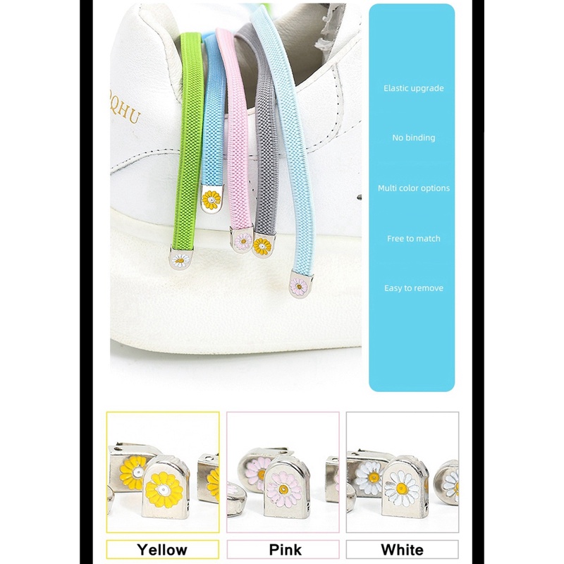 Dây Giày Thể Thao Co Giãn Dành Cho Mọi Loại Giày Thể Thao Trên Và Off Trong 1 Giây Không Cần Buộc Dây