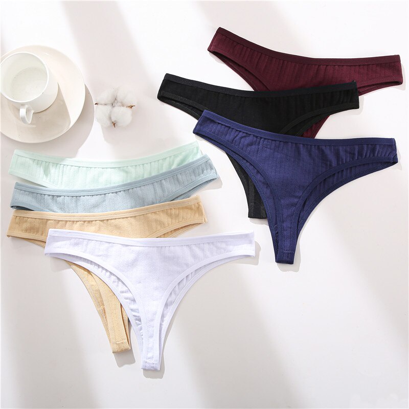 Quần lót TakeTalk vải cotton mềm mại lọt khe chữ T gợi cảm cho nữ size S-XL