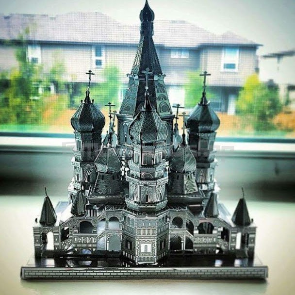 Mô hình 3D kim loại lắp ráp Nhà thờ Thánh Basil [Chưa lắp]