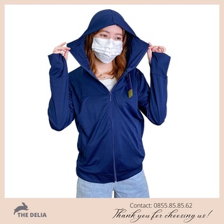 Áo chống nắng nữ dáng ngắn chất liệu vải thông hơi làm mát cản tia UV