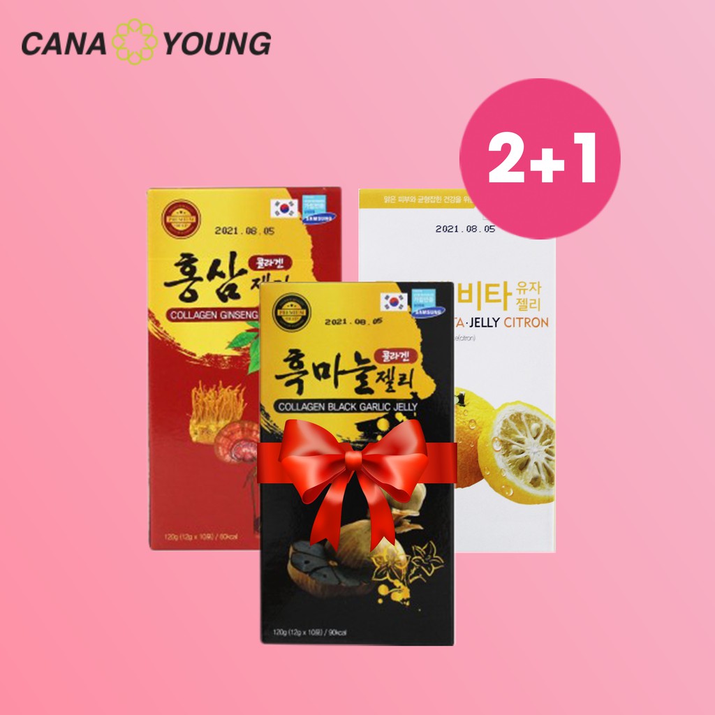 Tặng 1 hộp khi mua Combo 2 hộp Thạch Collagen hỗ trợ làm đẹp và săn chắc da