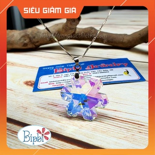 Mặt dây chuyền pha lê Swarovski bông tuyết size 30mm