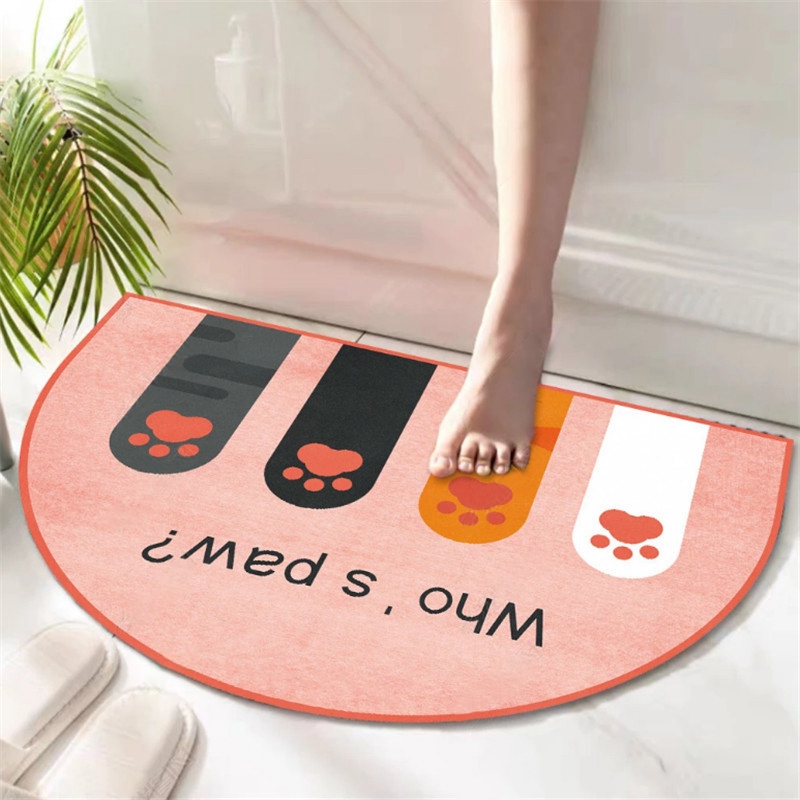 Thảm chùi chân chống trượt họa tiết hoạt hình đáng yêu xinh xắn