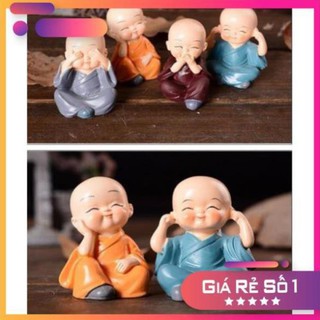 Bộ Tượng Tứ Không Với 4 Sắc Màu Ngộ Nghĩnh - vật dụng phong thủy - đồ dùng trang trí