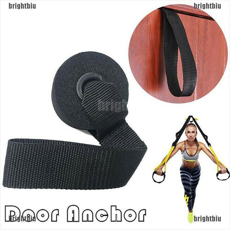 <biu> Home Exercise Yoga Over Door Anchor Fitness Resistance Bands Elastic Band Tube
