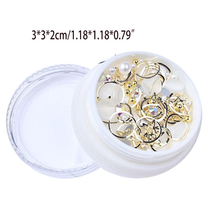 Hộp Hạt Cườm Nhỏ 3D Dùng Trang Trí Móng Tay Nghệ Thuật