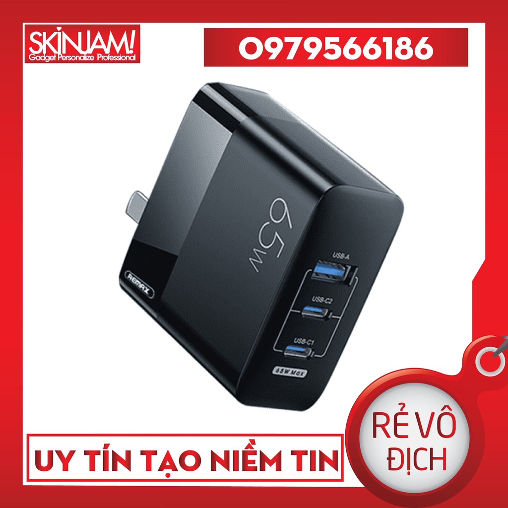 | Củ Sạc Remax 65 W | Củ Sạc Nhanh 65W Remax RP-U59