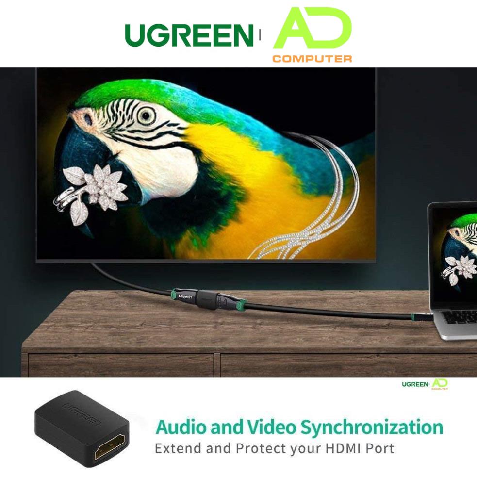 Đầu nối HDMI female sang HDMI female - UGREEN 20107- (màu đen) - Hàng phân phối chính hãng - Bảo hành 18 tháng