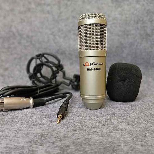 Combo thu âm chuyên nghiệp Soundcard XOX K10 2020 - Mic AQTA BM900 kèm dây live,kẹp mic, màng lọc âm tặng tai nghe
