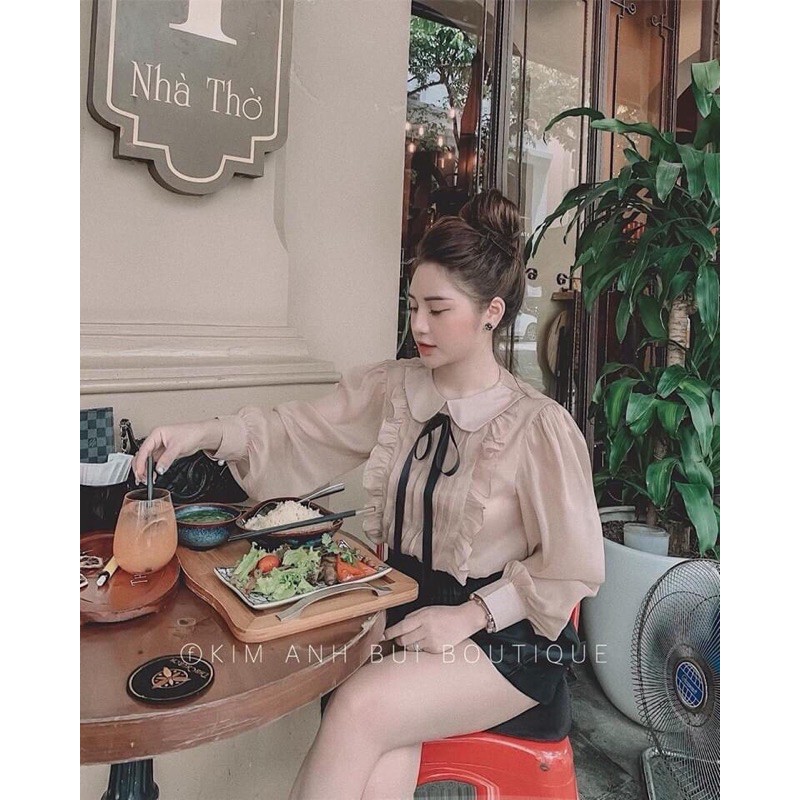 ÁO TIỂU THƯ TAY BỒNG DẬP LY