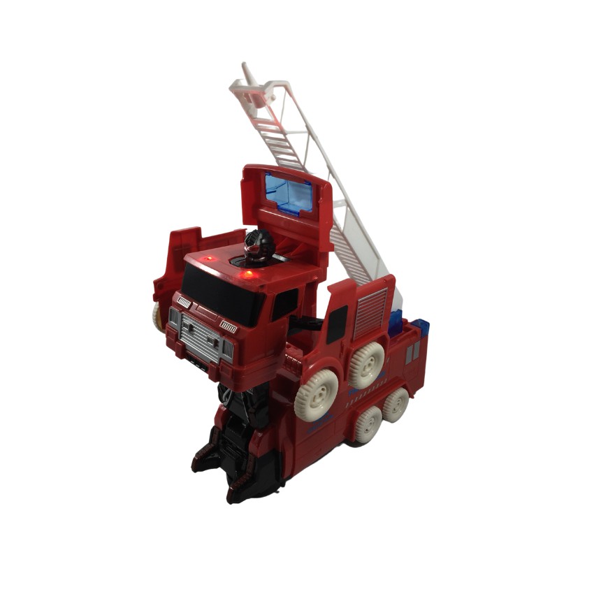 Đồ Chơi Xe Cứu Hỏa Biến Hình Robot, Di Chuyển Tránh Vật Cản, Thiết Kế Mạnh Mẽ, Siêu Đầm - MEOMEOSHOP2021
