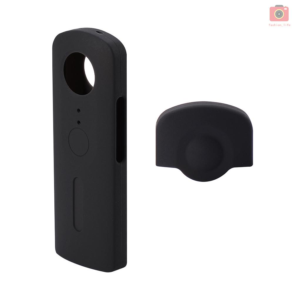 Vỏ Bảo Vệ Ống Kính Máy Ảnh Andoer Bằng Silicon Cho Ricoh Theta V 360 Độ