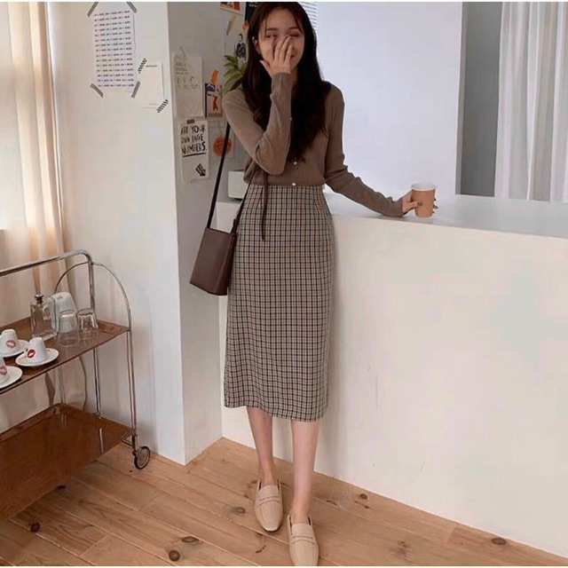 Set áo len cv dạ