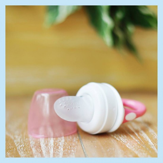 Túi nhai chống hóc silicone Dr. Brown's màu hồng - xanh - ghi