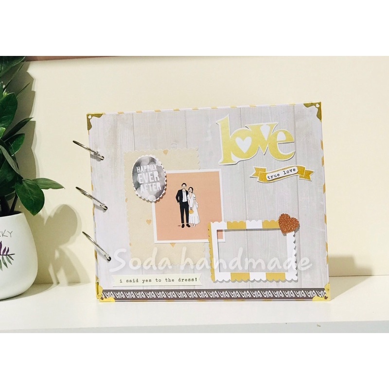 Scrapbook A4 ruột đen trơn