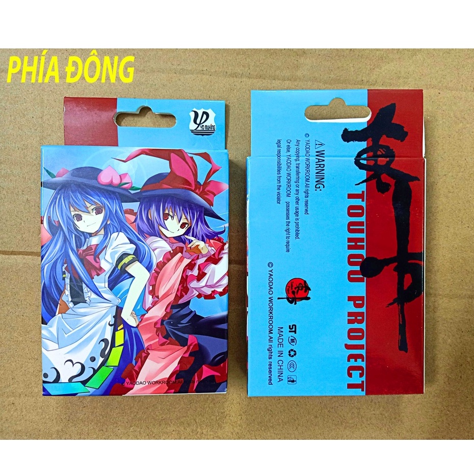 Bộ Bài Tây 54 lá CÔNG CHÚA PHÍA ĐÔNG tohou project 54 ảnh khác nhau thủy thủ mặt trăng anime chibi xinh xắn