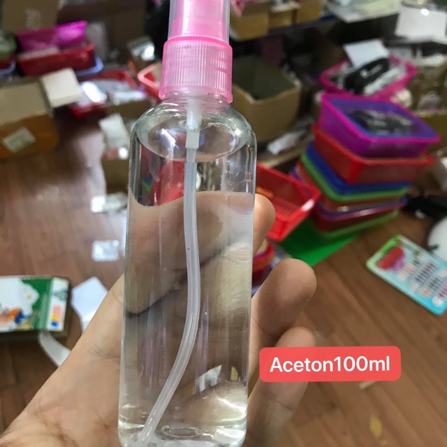 Aceton ủ phá móng chai 100ml- Hàng có sẵn !