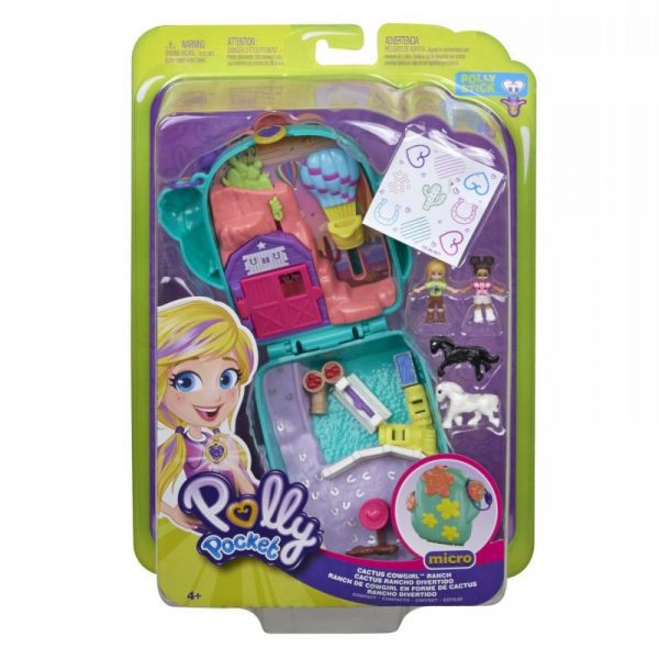 Cao bồi Polly Pocket và cây xương rồng trổ hoa GKJ46/FRY35