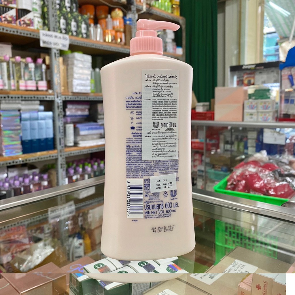 [Mẫu mới 2020] Sữa Dưỡng Thể trắng da, dưỡng ẩm Vaseline Healthy White UV Lightening 600ml | BigBuy360 - bigbuy360.vn