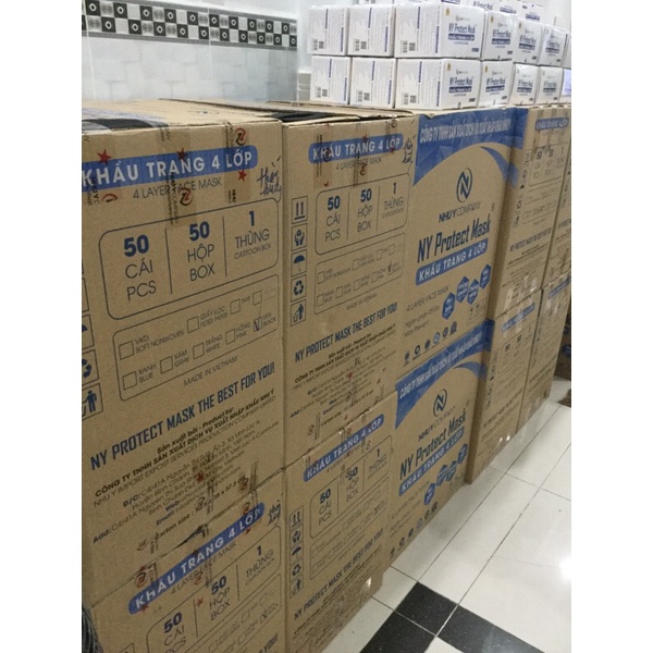 KHẨU TRANG Y TẾ NHƯ Ý 1 THÙNG 50 HỘP