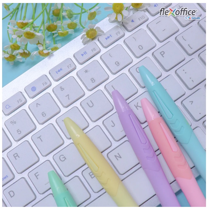 Bút gel màu pastel THIÊN LONG B039 - nét 0.6mm Mực xanh, viết mượt và mềm chính hãng cao cấp