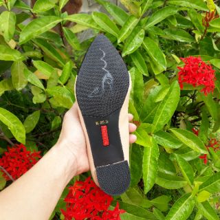 [GIÀY MUNSU]_ GIÀY BÍT MŨI PHỐI DA NHUNG ĐEN