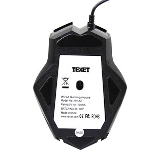 [DPI: 3600] Chuột game có dây TEXET HH-X2