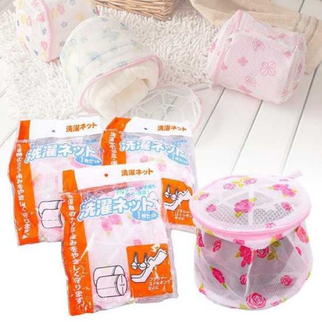 tuia giặt tròn , túi lưới giặt đồ hình tròn KT 12*15cm