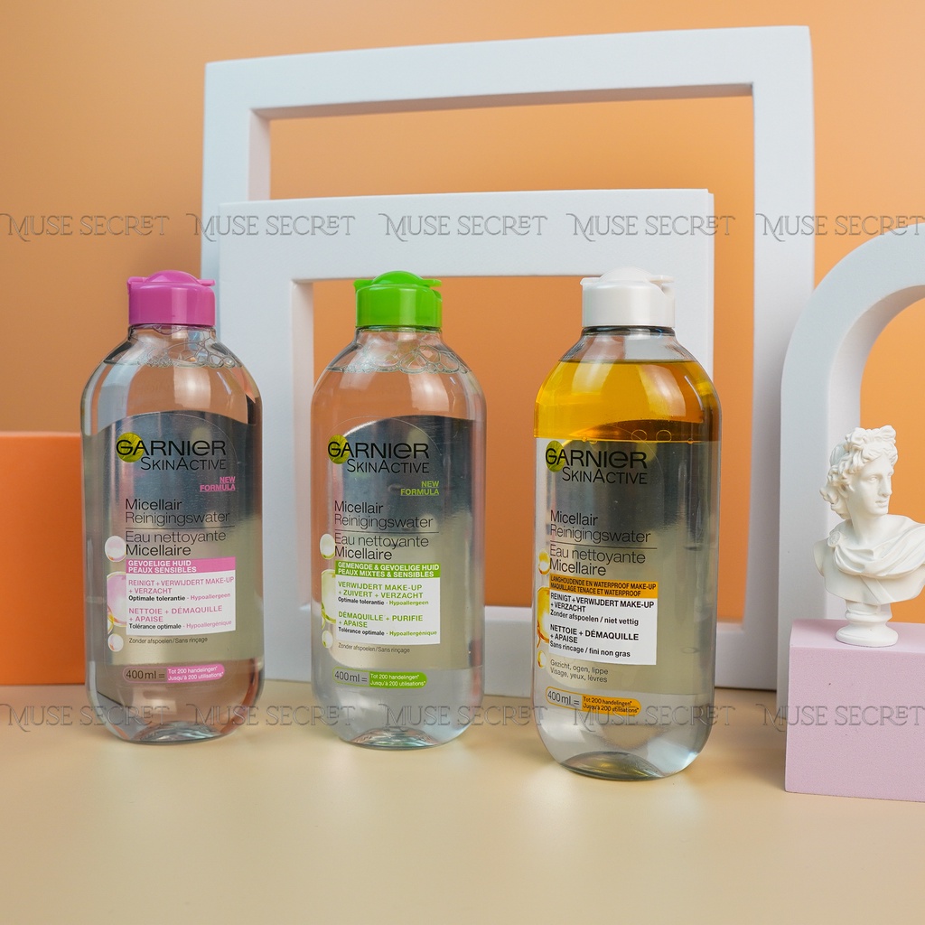 [Quà Tặng Khẩu Trang] Nước Tẩy Trang Garnier - Micellar Skinactive Cleansing Water Làm Sạch Sâu Cho Mọi Loại Da 400ml | BigBuy360 - bigbuy360.vn