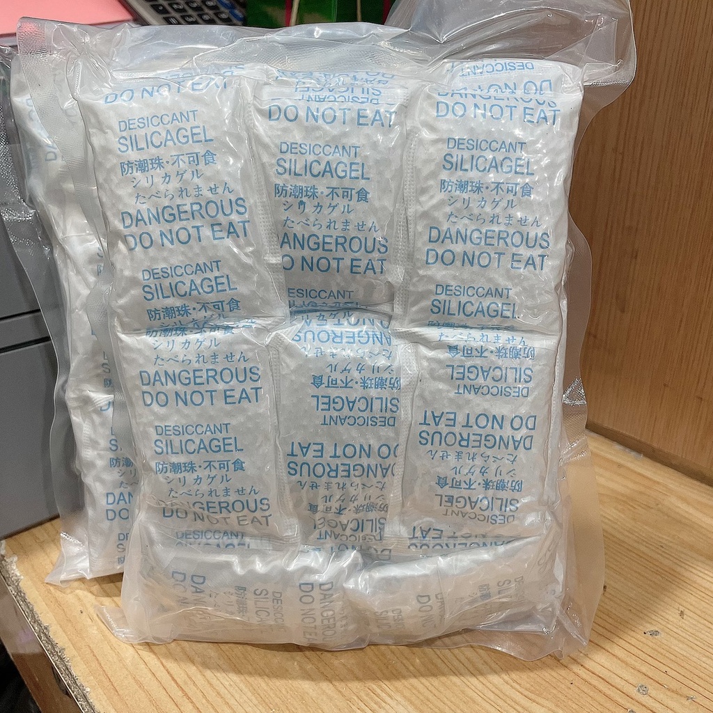 Gói hút ẩm 20gram chữ xanh[Đóng gói 1kg][giá sỉ]