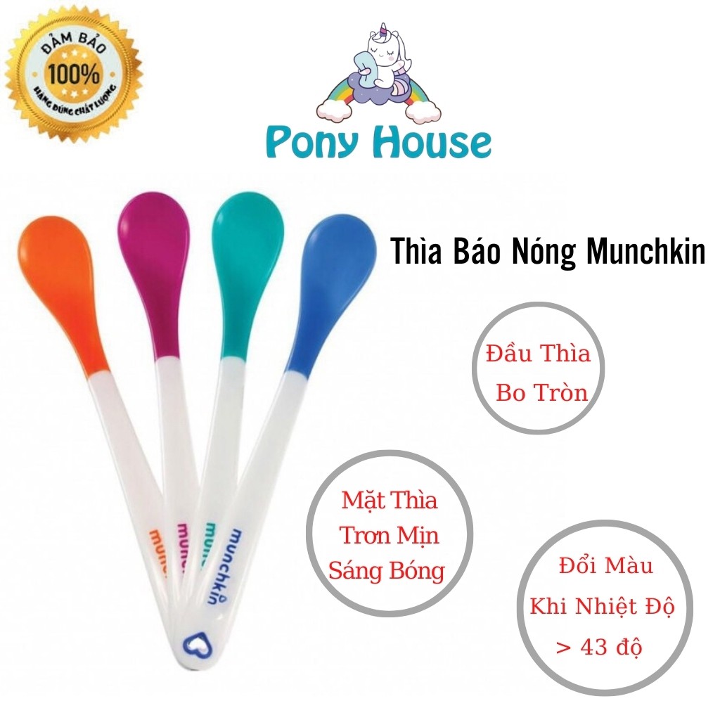 Thìa Ăn Dặm Báo Nóng Munchkin Cho Bé (Tách Lẻ)