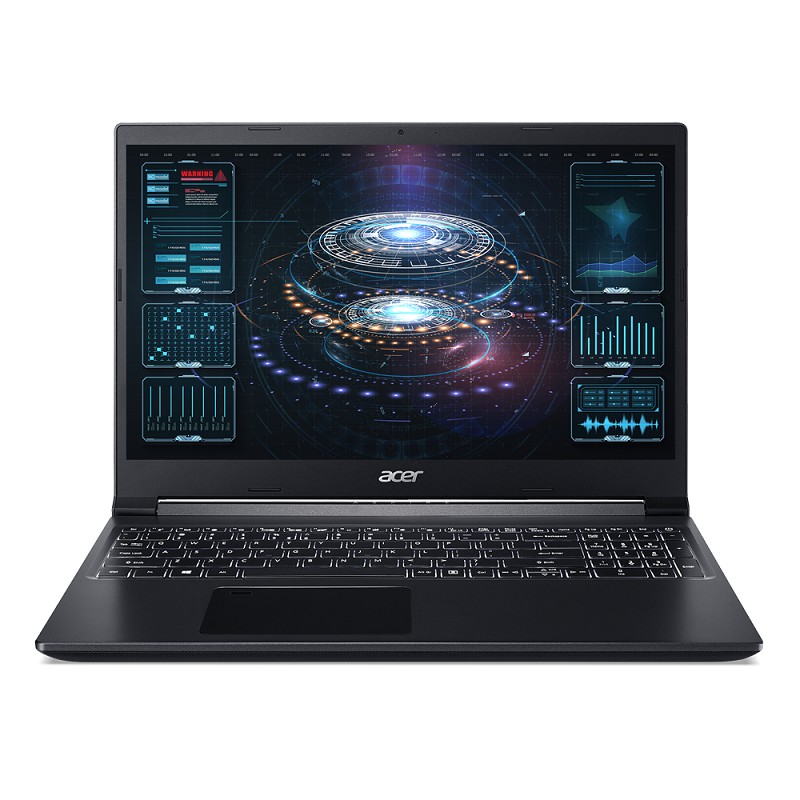 Laptop Acer Aspire 7 2020 A715-41G-R150  15FHDIPS/R7-3750H/8GB 2666/512 PCIe/AX/Win/GTX 1650Ti 4G GDDR4/Plastic/2 Đen