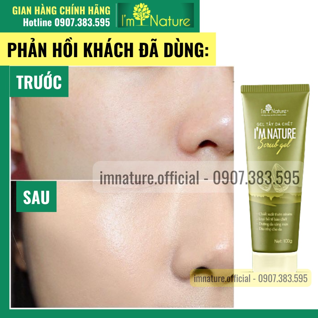 Gel Tẩy Da Chết I'm Nature Sáng Mịn Dưỡng Da 100gr - Dành Cho Da Mặt