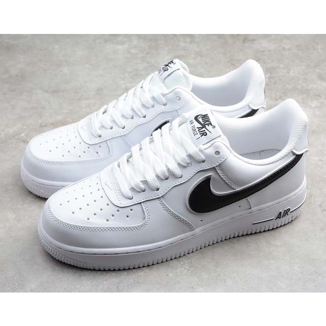 Giày Nike_Air Force 1 đen trắng, Giày Af1 vệt đen, bản đẹp chuẩn. Hỗ trợ đổi size.