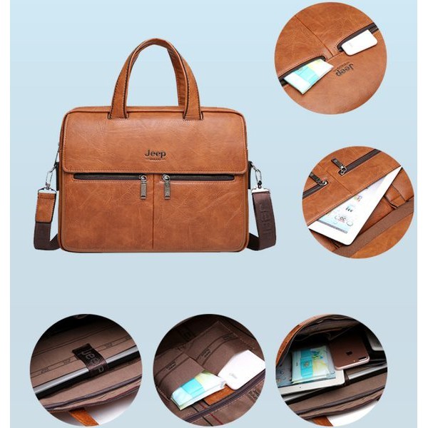 Cặp da Jeep 6639 | BigBuy360 - bigbuy360.vn
