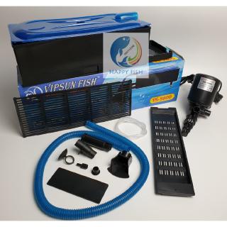 Máy Bơm và Bộ Máng Vipsun Vs 9800 - Lọc Nước Hồ Cá - Có tặng 2 bông lọc