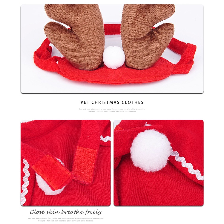 Trang phục hóa trang cho thú cưng với nhiều mẫu tùy chọn phong cách giáng sinh