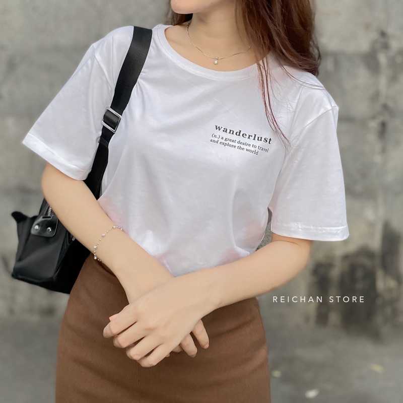 Áo thun nam nữ - áo phông unisex cotton 100% mát mịn thấm hút mồ hôi Wanderlust basic Reichan