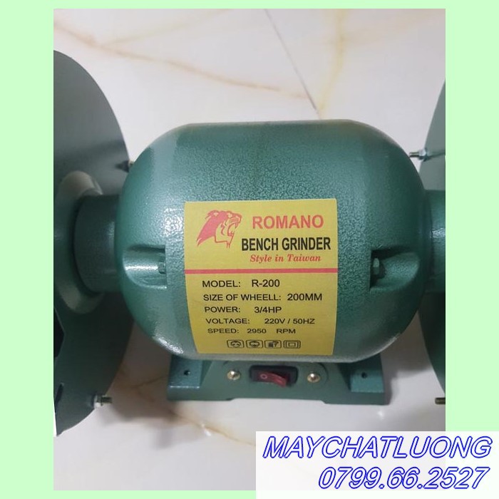 MÁY MÀI  2 ĐÁ  CHÍNH HÃNG BENCH  GINDER 1/4HP, 1/2HP, 3/4HP