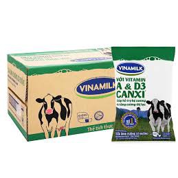 Thùng 48 bịch Sữa Vinamilk không đường /có đường/dâu/socola 220ml