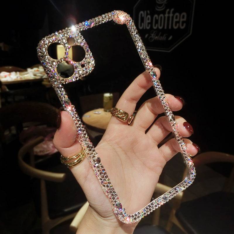 Thời Trang Ốp Điện Thoại Mềm Trong Suốt Đính Đá Giả Cho oppo a11 a9 a53 a5 2020 a39 f19 reno 5 pro 6 4 find x3 lite r15 r17