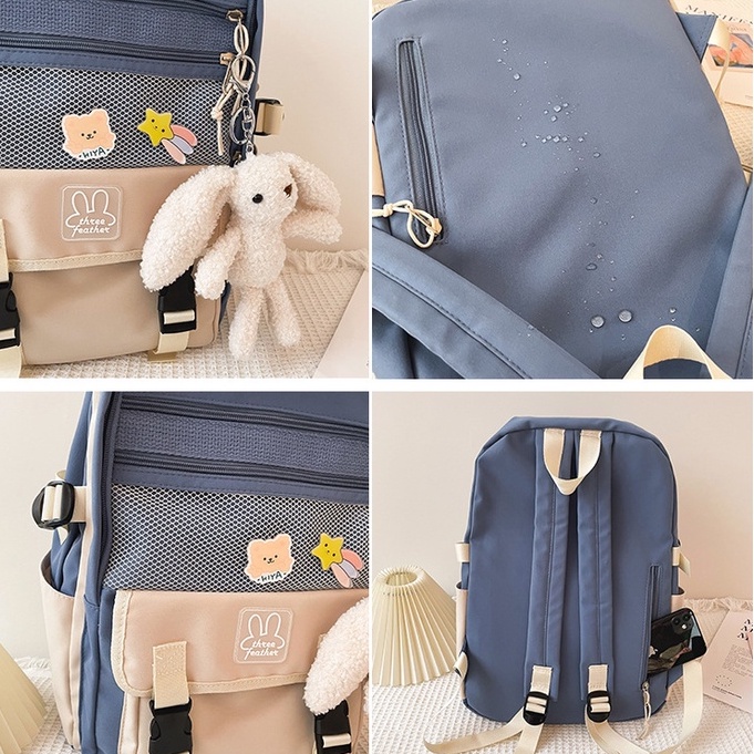 Balo đi học nữ thời trang đẹp giá rẻ ZIME cặp nam nữ dễ thương unisex chống nước