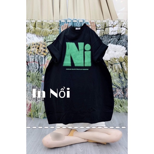 Áo Thun Nam Nữ Tay Lỡ In Chữ Nổi Ni Chất Cotton Mịn, Form Rộng Unisex Oversize Style Hàn Quốc